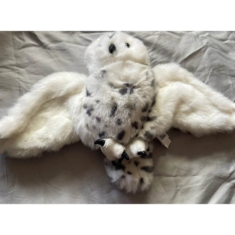 Snowy Spotted Bird Owl Puppet Folkmanis